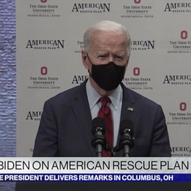 President Joe Biden, while in Ohio for part of his "Help is Here" tour to promote his American Rescue Plan, spoke about Monday's mass shooting in Boulder, Colorado.