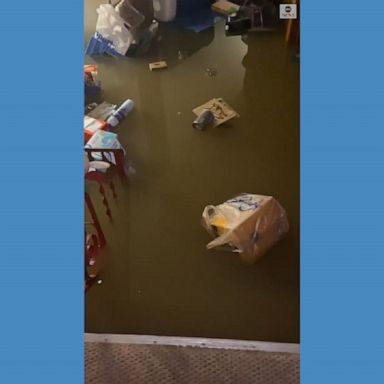 A Nashville resident shared footage of their home inundated with water after parts of the city saw the worst flooding in more than a decade.