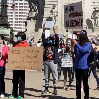 Protesters in dozens of cities across the country called for an end to anti-Asian violence.