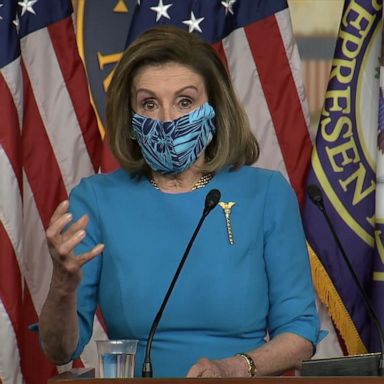 During her weekly press conference, House Speaker Nancy Pelosi says she hopes to have the George Floyd Justice in Policing Act passed by the second week in June.