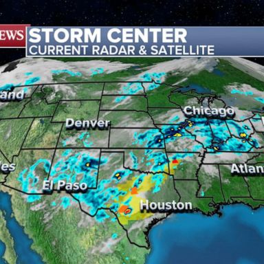 A dangerous storm system is bringing severe storms from Texas to New York with water rescues, monster hail and tornado damage.