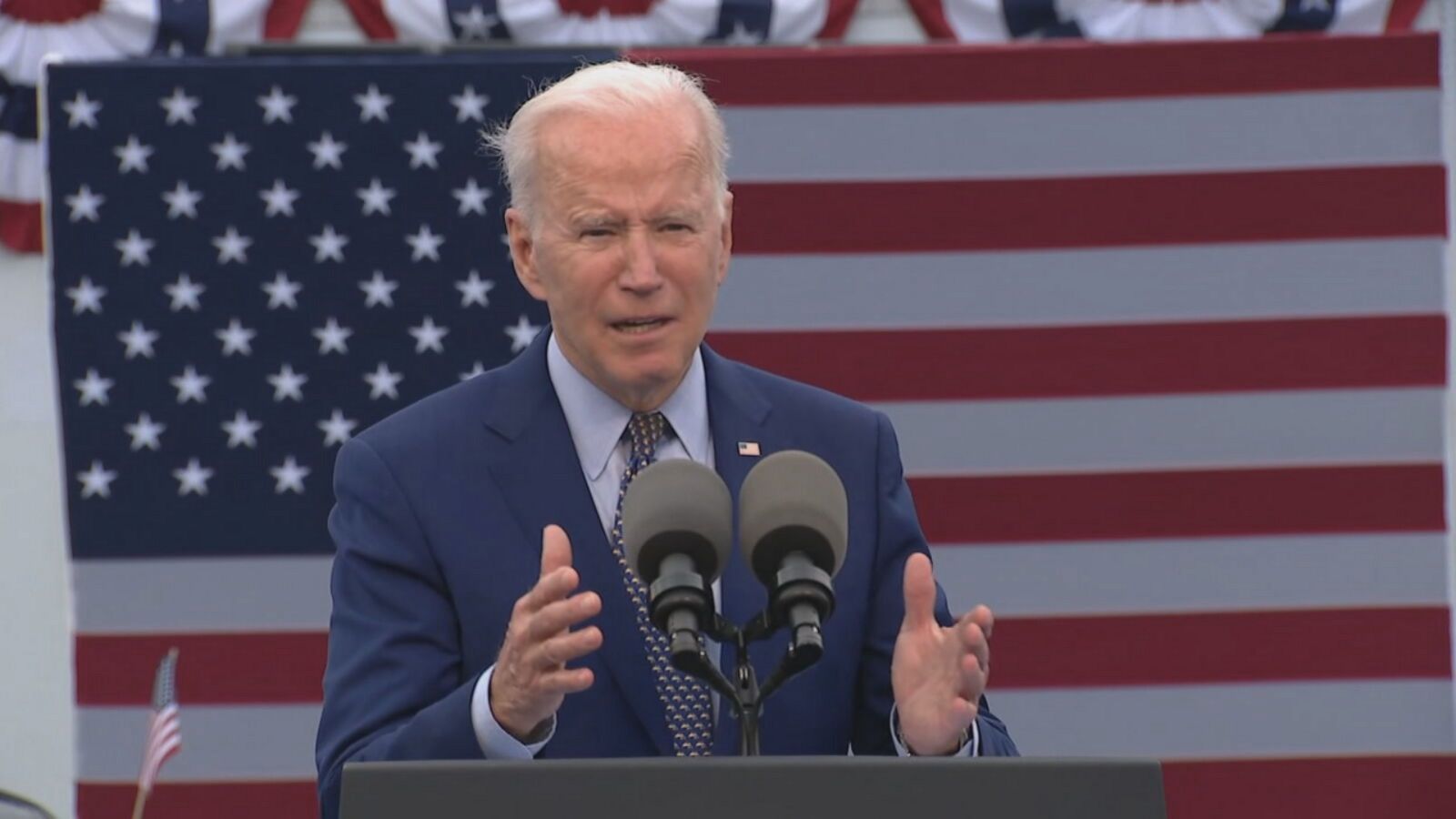 Biden holds rally in to mark his 100 days in office Good