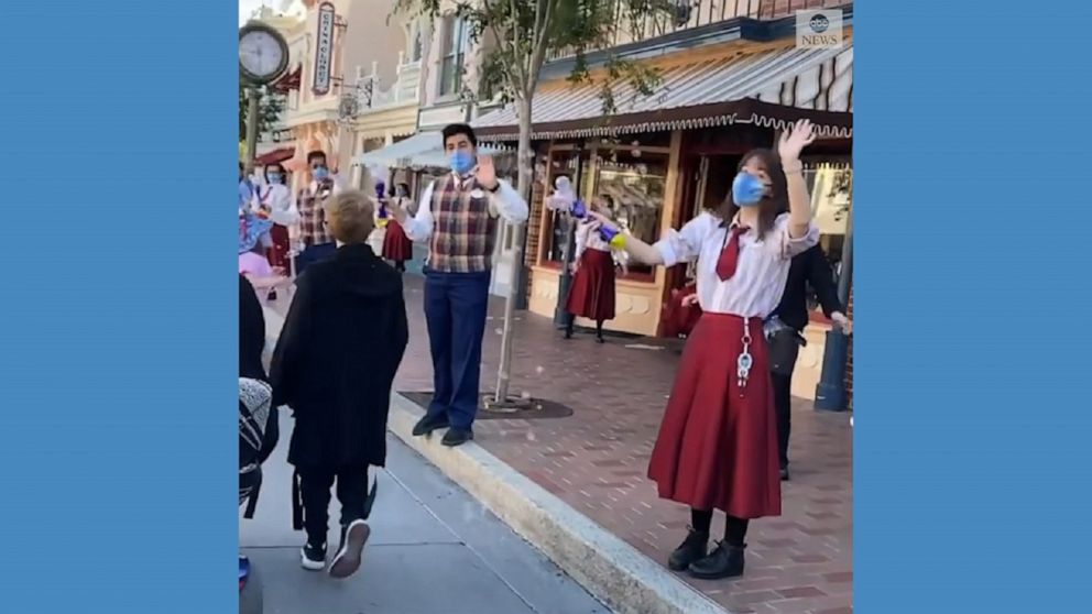 Disneyland Reopens After Covid 19 Closure Video Abc News