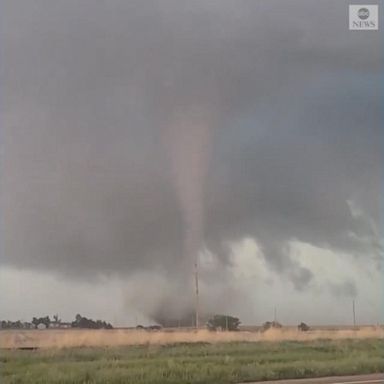 PHOTO: Watch the skies go dark as a powerful tornado slams through Seldon, Kansas.