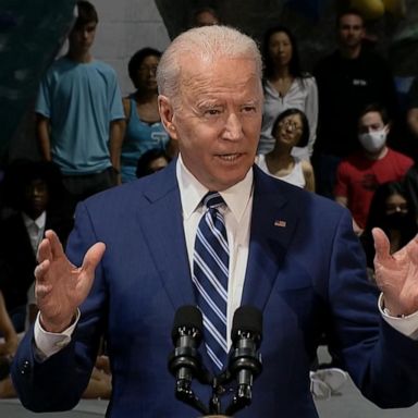 President Joe Biden, speaking in Virginia, praised America’s significant progress in the fight against the coronavirus pandemic. 