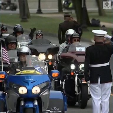 Thousands of motorcycle riders rolled through Washington, D.C., to raise awareness about issues facing American veterans.