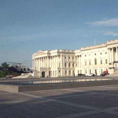 Capitol Police led their first training on the grounds of the Capitol Building since the Jan. 6 insurrection.