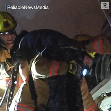 VIDEO: Firefighters pull boy from rubble alive after building partially collapses