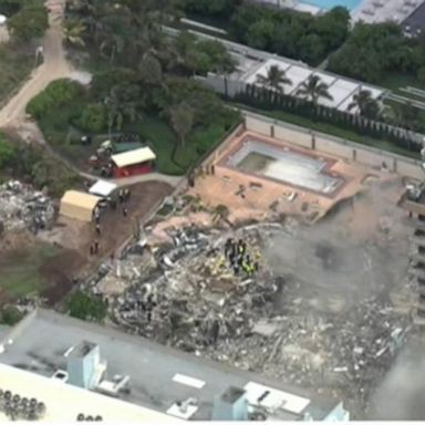 VIDEO: Fires within the rubble of Florida building collapse hampers rescue efforts