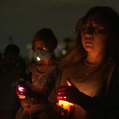 VIDEO: Hundreds attend vigil for condo collapse victims as rescue efforts continue