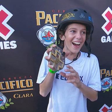 VIDEO: Skateboarding prodigy dreams of landing 1260 following X Games gold