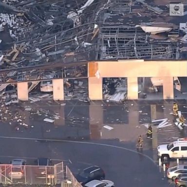 VIDEO: Footage shows buildings destroyed after tornado reported near Philadelphia