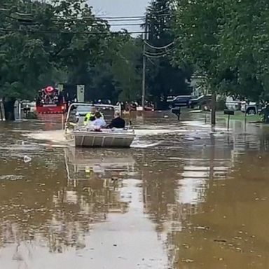 Henri made landfall in Rhode Island early Sunday afternoon and is forecasted to weaken to a tropical depression by Monday morning as it moves northwest.