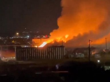 WATCH: Fire breaks out at old rail yard in Denver