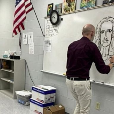 VIDEO: Feel Good Friday: Art teacher goes viral for whiteboard drawing skills 