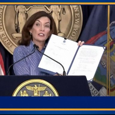 Gov. Kathy Hochul signed a request for major disaster declaration, calling for federal assistance to rebuild New York City. 