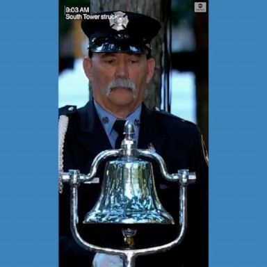 Bells rang for six moments of silence to mark the 20th anniversary of the Sept. 11 attacks and to honor the victims. 