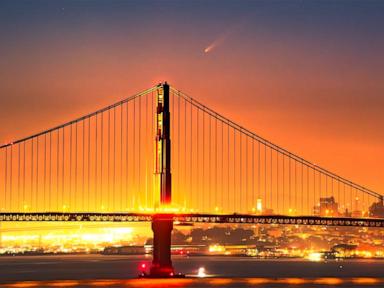 WATCH:  Comet streaks across skies over California