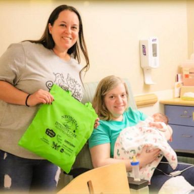 VIDEO: AMERICA STRONG: Mom gives back to families with babies in the NICU