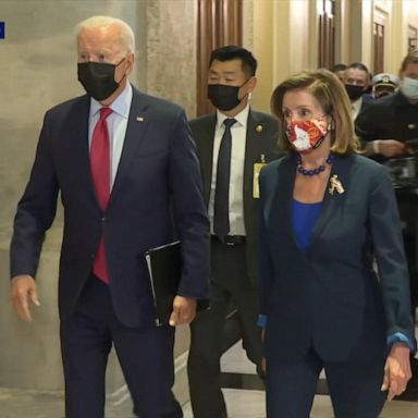 VIDEO: Biden visits Capitol Hill to meet with House Democrats 