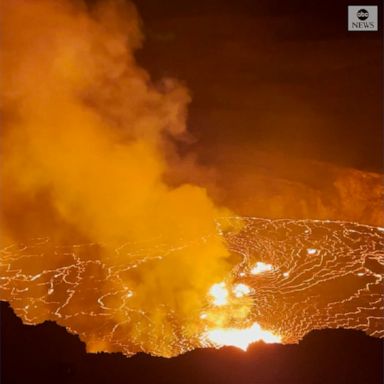 Lava continued to flow from the Kilauea volcano, one of the most active in the world, in Hawaii after a new eruption.