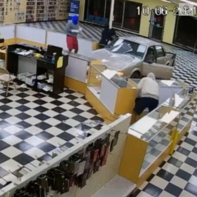 The Tulsa Police Department asked the public for any information after suspected burglars allegedly crashed a car through a storefront before stealing more than $15,000 in tech devices.