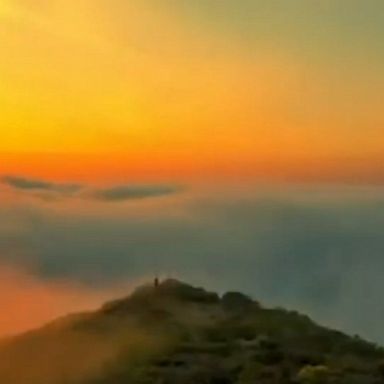 The footage was taken at Milagra Ridge in Golden Gate National Recreation Area at sunset.