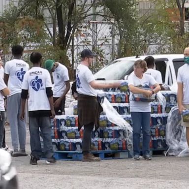 At least 100,000 bottles of water have been handed out over five days as lead continues to be detected in residents' water.