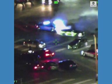 WATCH: Police swoop in on street racers doing burnouts