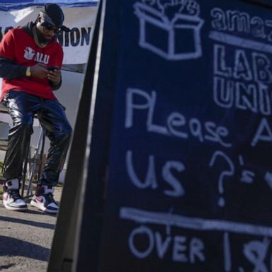 VIDEO: NYC Amazon warehouse workers file their intention to hold a vote to unionize