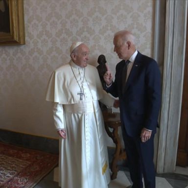 VIDEO: ABC NEWS LIVE: President Biden meets with Pope Francis