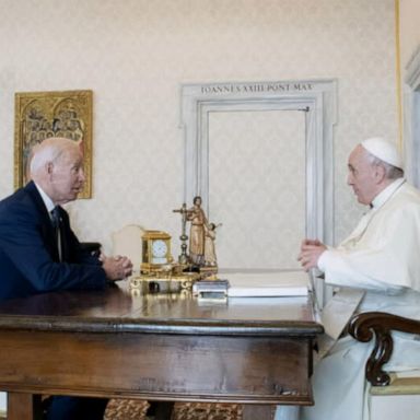 VIDEO: ABC NEWS LIVE: President Biden meets Pope Francis