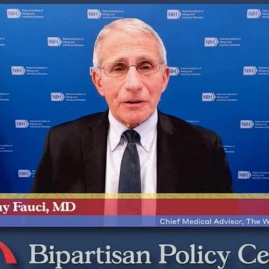 Fully vaccinated families should "feel good" about gathering for the holidays, Dr. Anthony Fauci said during a Bipartisan Policy Center event Monday. 