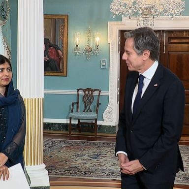 The Nobel Peace Prize winner met with Secretary of State Antony Blinken to urge greater focus on the millions of girls in Afghanistan being denied an education.