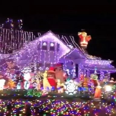 It might be tough to find anyone with more Christmas spirit than this resident of Lynchburg, Virginia.