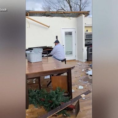 VIDEO: ‘My faith guides me’: Man plays piano in destroyed Kentucky home