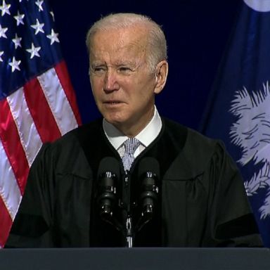 "I've never seen anything like the unrelenting assault on the right to vote," President Joe Biden said during his commencement address to South Carolina State University graduates.