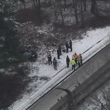 VIDEO: ABC News Live: Amtrak train collides with vehicle in Massachusetts