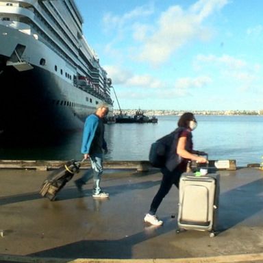 A cruise ship scheduled to stop in Puerto Vallarta, Mexico, was forced to return to San Diego on Saturday after employees tested positive COVID-19.