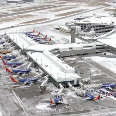 VIDEO: ABC News Live: Thousands of flights canceled amid severe winter weather.