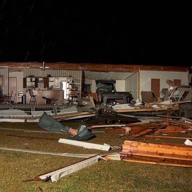 A woman killed and three others critically injured were in the same mobile home that was blown away during the storm. 