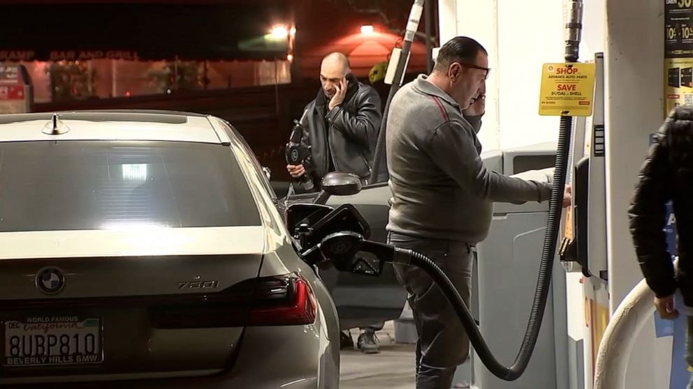 Video Gas Prices Soar To Record Levels In California - ABC News