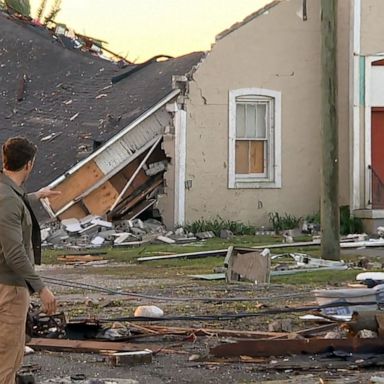 A suspected EF-3 twister hit St. Bernard's Parish in New Orleans. 