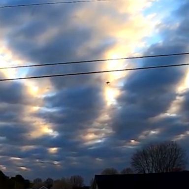 Mesmerizing altocumulus clouds were spotted rolling over eastern Kentucky in this time-lapse video.