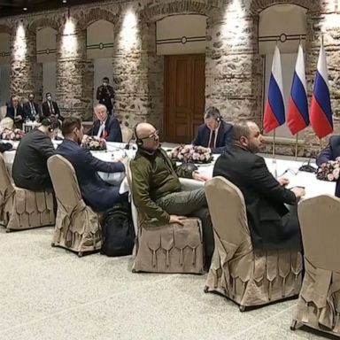 Another round of peace talks took place between Russian and Ukrainian officials in Turkey, as Ukraine continues to push back Russian troops from several key cities.