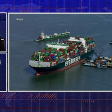 VIDEO: By the Numbers: Cargo ship stuck in Chesapeake Bay