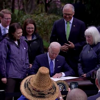 President Biden signed an executive order conserving old-growth forests on federal lands after giving remarks on Earth Day in Seattle. 