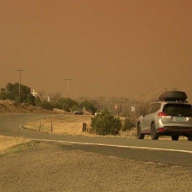 Dozens of uncontained wildfires raged across parts of the Southwest after days of dangerous fire conditions. 