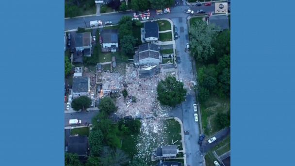 Video shows aftermath of Pennsylvania house explosions