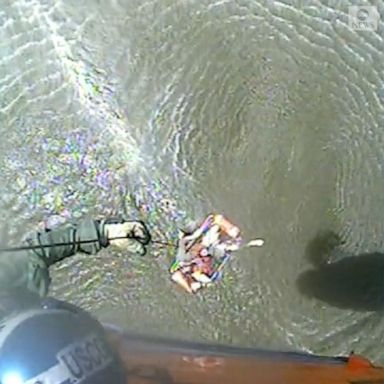 The U.S. Coast Guard hoisted a person to safety in the wake of a deadly boat collision in the Wilmington River in Georgia. 